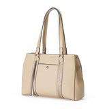 Sac à main shopping Contraste Sable