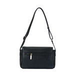Sac à main en bandoulière effet velours Glysia Noir Mac Alyster