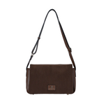 Sac à main en bandoulière effet velours Glysia Marron Mac Alyster