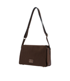 Sac à main en bandoulière effet velours Glysia Marron Mac Alyster