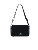 Sac à main en bandoulière effet velours Glysia Noir Mac Alyster