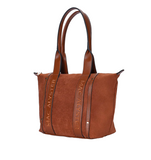 Sac à main shopping effet daim marron Abrielle Mac Alyster