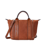 Sac à main Abrielle effet daim Marron Mac Alyster