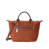 Sac à main Abrielle effet daim Marron Mac Alyster