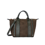 Sac à main Abrielle effet daim Olive Mac Alyster