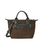 Sac à main Abrielle effet daim Olive Mac Alyster