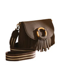 Sac à main en bandoulière M Camomille Chocolat