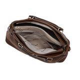 Sac à main effet velours Glysia Marron Mac Alyster