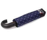 Parapluie pliant X-TRA Solide Crook Isotoner Chevron 09407