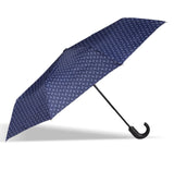 Parapluie pliant X-TRA Solide Crook Isotoner Chevron 09407