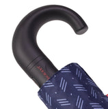 Parapluie pliant X-TRA Solide Crook Isotoner Chevron 09407