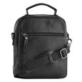 Men's leather shoulder bag Katana Black 89616