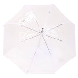Transparent Bell Umbrella Isotoner 09357 White