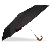 Folding umbrella X-TRA Solid Deluxe Crook wood Isotoner 09485