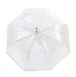Transparent Bell Umbrella Isotoner 09357 Black