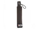 X-TRA Solid Isotoner Folding Umbrella Black/Stripes Men 09379