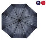 Folding Umbrella X-TRA Solid Crook Isotoner Tie 09407