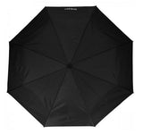 Isotoner 09483 Flat Folding Umbrella Black